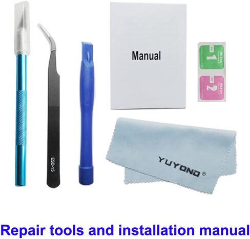 يويوند 3 قطع من عدسات الكاميرا الخلفية الاصلية من او اي ام لموبايل سامسونج جالاكسي Z فولد 4 مع لاصق مثبت مسبقا مع دليل التركيب ومجموعة ادوات in Kuwait