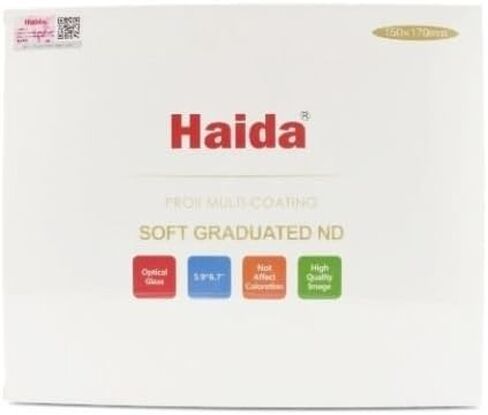 Haida 150mm x 170mm PROII Soft Grad ND 0.3 ND2 Filter Optical Glass Neutral Density 2X HD3184 in Saudi Arabia