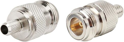 MOOKEERF N Female Crimp Connector for RG8X/LMR240, N Female Plug Adapter RF N-Type Connector for RG8X,LMR240, KMR240,4D-FB,CNT240, RG8 MiniCoax Cable (Pack of 10) in Saudi Arabia