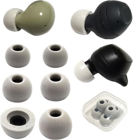 أطراف أذن من الإسفنج الذكي من Luckvan لسماعات Galaxy Buds FE/Galaxy Buds 2/Galaxy Buds+أطراف أذن تناسب سماعات أذن Samsung Galaxy تناسب علبة الشحن باللون الأرجواني، 3 أزواج LMS in Kuwait