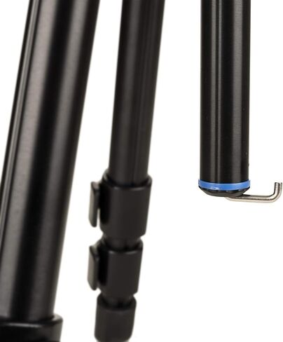 SLIK PRO AL-523 Heavy Duty Video Tripod Legs w/Rapid Flip Mechanisim 58" Tall (613-366) - Folds Down to 21.3", Weighs 2.9lbs, Supports 33lbs in Kuwait