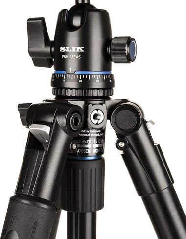 SLIK PRO AL-523 Heavy Duty Video Tripod Legs w/Rapid Flip Mechanisim 58" Tall (613-366) - Folds Down to 21.3", Weighs 2.9lbs, Supports 33lbs in Kuwait
