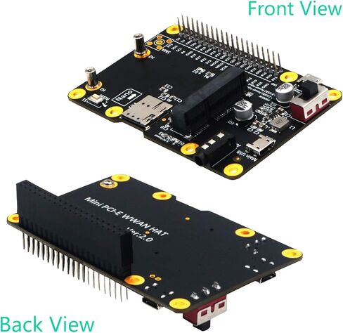 PUSOKEI for Raspberry Pi 3G/4G LTE Base Hat PC/Laptop/Computer Board Built-in Nano SIM Card Socket with USB 2.0 to Micro USB Cable for Raspberry Pi 4/3/2/B+ in Saudi Arabia