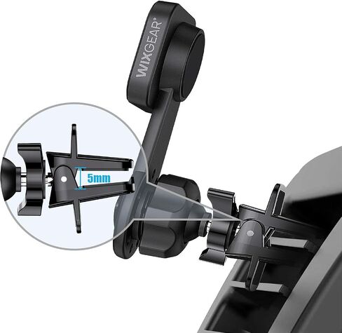 WixGear Universal Air Vent Twist Hole Magnetic Phone Holder for Car, for All Cell Phones with Fast Swift-Snap Technology, Will Not Block Air Vent Flow - for Vertical and Horizontal Vent in Saudi Arabia