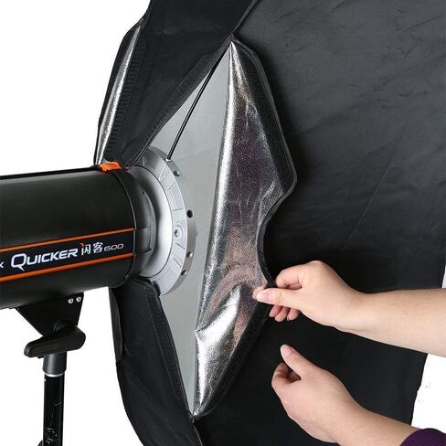 FOMITO 47.2"/120cm Octagonal Softbox, Quick Release Bowens Mount Softbox with Honeycomb Grid, Light Diffusers, Bag for Godox SL-60W SL60IID SL150R SL300R in Saudi Arabia
