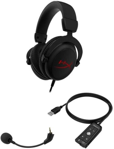 سماعة ألعاب HyperX Cloud Core USB، سماعة رأس DTS: صوت مكاني X، ميكروفون قابل للفصل لإلغاء الضوضاء، إسفنج ذاكرة مريح، إطار ألومنيوم متين للكمبيوتر الشخصي، Xbox Series X|S، Xbox One، أسود (متجدد) in Kuwait