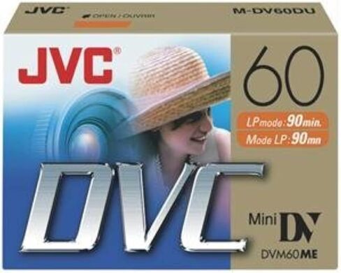 JVC 60MIN MINI DV TAPE 2PK S/O in Saudi Arabia