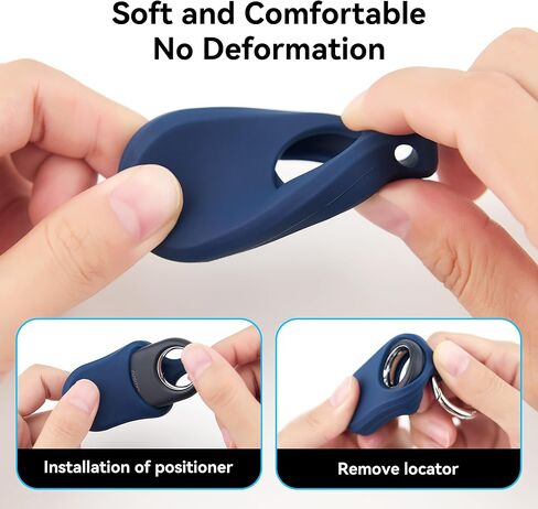 DLENP Compatible with Samsung Galaxy Smart tag 2 case,[1 Pack] Scratch Resistant Silicone Protective Cover with Key Ring for Keys, Wallet, Luggage, Pets (Pink) in Kuwait