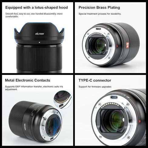 VILTROX 25mm F1.7 Air FE Pocket Dispo Lens AF F/1.7 E-Mount Portable Shot for Sony Beginner's Lens Auto Fcous APS-C Large Aperture Prime FE Lenses in Kuwait