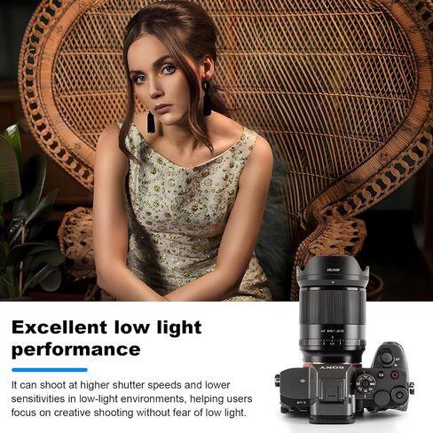 VILTROX 25mm F1.7 Air FE Pocket Dispo Lens AF F/1.7 E-Mount Portable Shot for Sony Beginner's Lens Auto Fcous APS-C Large Aperture Prime FE Lenses in Kuwait