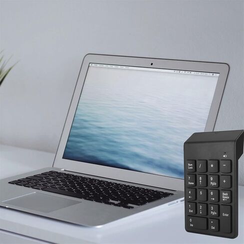 YYOYY لوحة مفاتيح أرقام صغيرة - لوحة مفاتيح رقمية لاسلكية 2.4G - لوحة مفاتيح USB تجارية محمولة 18 زرًا - لأجهزة الكمبيوتر المحمول المكتبية in Kuwait