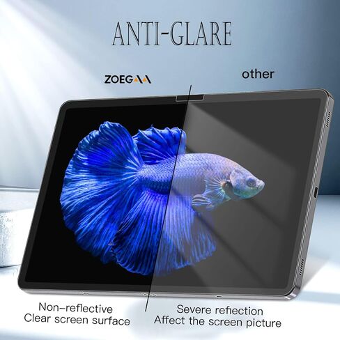 ZOEGAA واقي شاشة ورقي لجهاز Samsung Galaxy Tab S9/Tab S8/Tab S7/A 9+ 11 بوصة/Galaxy Tab S9 FE 10.9 بوصة، Galaxy Tab A9+ واقي شاشة غير لامع PET للكتابة والرسم مثل الورق، مضاد للوهج in Kuwait