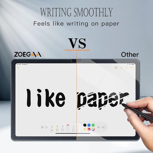 ZOEGAA واقي شاشة ورقي لجهاز Samsung Galaxy Tab S9/Tab S8/Tab S7/A 9+ 11 بوصة/Galaxy Tab S9 FE 10.9 بوصة، Galaxy Tab A9+ واقي شاشة غير لامع PET للكتابة والرسم مثل الورق، مضاد للوهج in Kuwait
