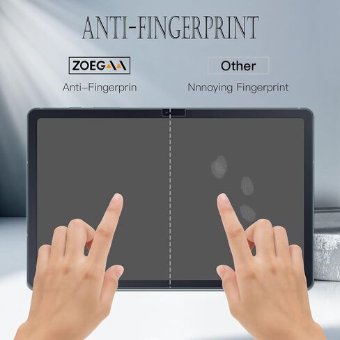 ZOEGAA واقي شاشة ورقي لجهاز Samsung Galaxy Tab S9/Tab S8/Tab S7/A 9+ 11 بوصة/Galaxy Tab S9 FE 10.9 بوصة، Galaxy Tab A9+ واقي شاشة غير لامع PET للكتابة والرسم مثل الورق، مضاد للوهج in Kuwait