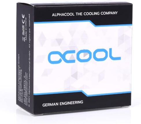 Alphacool Eiszpafen L-Connector 45 درجة G1/4 IT إلى G1/4 IT، أسود in Kuwait