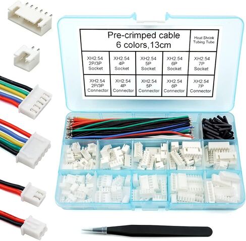 XH 2.54mm Connector Kit With pre-crimped cable wire 2/3/4/5/6/7/8/9/10 Pin Housing JST Adapter Cable Compatible with JST-XH Connector in Saudi Arabia