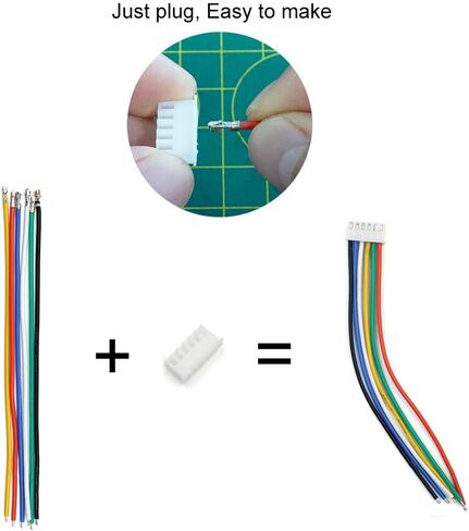 XH 2.54mm Connector Kit With pre-crimped cable wire 2/3/4/5/6/7/8/9/10 Pin Housing JST Adapter Cable Compatible with JST-XH Connector in Saudi Arabia