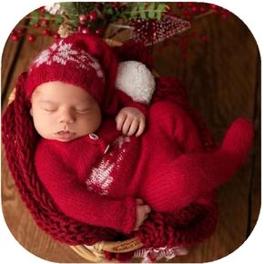 Vemonllas الوليد التصوير زي عيد الميلاد الوليد الطفل التقطت الصور الدعائم سانتا قزم صبي فتاة X-mas صور الانتحال مجموعة in Kuwait