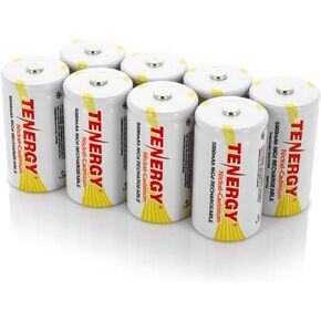 Tenergy D Size 5000mAh NiCd Button Top Rechargeable Batteries - 16 Pack in Saudi Arabia