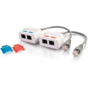 C2G قابس معياري 27575 RJ45 Cat5e (مع شريط تحميل) للكابلات المستديرة الصلبة/المجدولة (عبوة من 100 قطعة) شفاف in Saudi Arabia