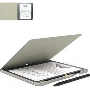 E NET-CASE Case for Kindle Scribe (2024/2022 Released) - Lightweight and Hard Back Shell Protective Book Folio Cover with Auto Sleep Wake for Kindle Scribe 10.2" 2024/2022 with Pen Holder (Black) in Saudi Arabia