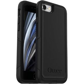 OtterBox iPhone SE 3rd & 2nd Gen, iPhone 8 & iPhone 7 (not compatible with Plus sized models) Commuter Series Case - BLACK, slim & tough, pocket-friendly, with port protection