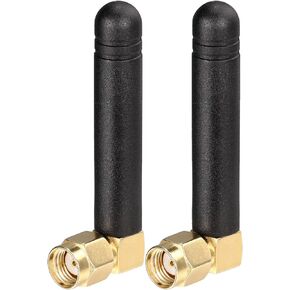 Bingfu Mini Dual Band WiFi 2.4GHz 5GHz 5.8GHz MIMO RP-SMA Male Right Angle Antenna (2-Pack) for FPV Bluetooth USB Adapter Computer PCIe Card WiFi Router Wireless Back Up Camera in Kuwait