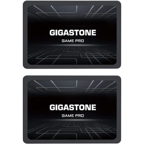 Gigastone Game Pro 2-Pack 256GB SSD SATA III 6Gb/s. 3D NAND 2.5" Internal Solid State Drive, Read up to 510MB/s. Compatible with PS4, PC, Desktop and Laptop, 2.5 inch 7mm (0.28")
