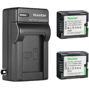 Kastar 3-Pack Battery and AC Wall Charger Replacement for Panasonic PV-GS39, PV-GS50, PV-GS55, PV-GS59, PV-GS65, PV-GS70, PV-GS75, PV-GS80, PV-GS83, PV-GS85, PV-GS120, PV-GS150, PV-GS180, PV-GS200 in Saudi Arabia