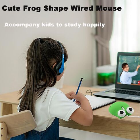 Wireless Mouse 2.4GHz Lovely Cartoon Bear Shape USB Mouse Portable Cordless Mouse with USB Receiver, Kids Small Optical Mouse Computer Mouse for Laptop Computer in Kuwait