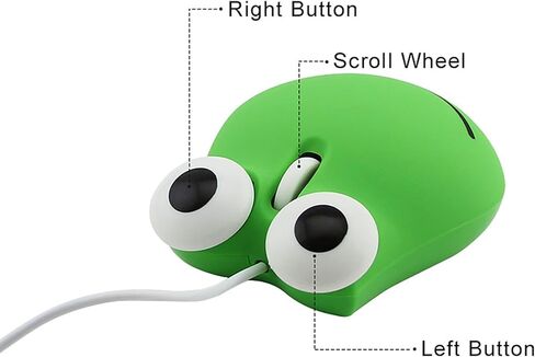 Wireless Mouse 2.4GHz Lovely Cartoon Bear Shape USB Mouse Portable Cordless Mouse with USB Receiver, Kids Small Optical Mouse Computer Mouse for Laptop Computer in Kuwait