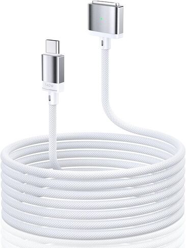 كيبل شحن سريع 140 واط USB C الى مغناطيسي 3 لاجهزة ماك بوك اير (M2 و2023 و2022) وماك بوك برو 16 انش و14 انش (2023، M2)، ماك بوك برو (16 انش، M2، 2022)، 14 انش و16 انش ماربوك برو (2023) 21), 2.2.), 0 in Kuwait