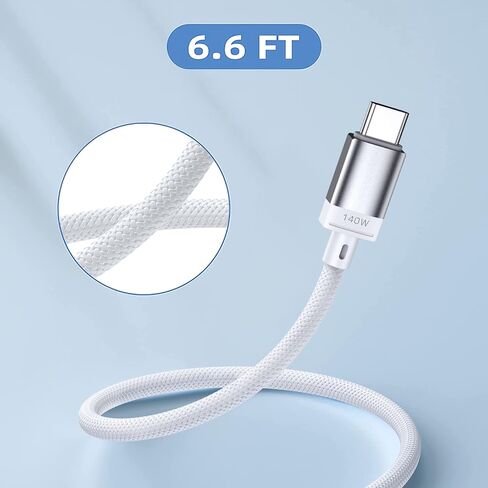 كيبل شحن سريع 140 واط USB C الى مغناطيسي 3 لاجهزة ماك بوك اير (M2 و2023 و2022) وماك بوك برو 16 انش و14 انش (2023، M2)، ماك بوك برو (16 انش، M2، 2022)، 14 انش و16 انش ماربوك برو (2023) 21), 2.2.), 0 in Kuwait