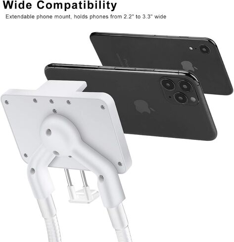 Cell Phone Holder, Universal Mobile Phone Stand, Lazy Bracket, DIY Flexible Mount Stand with Multiple Function (Black) in Kuwait
