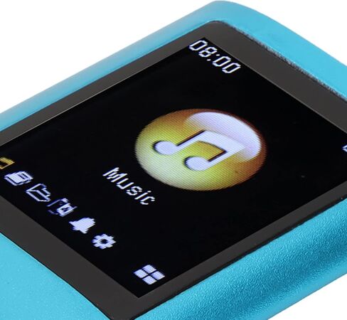 MP3 Player, 64GB Music Player Lossless Music .8 Inch LCD Screen Portable MP3 Music Player, Includes Charging Cable and Earphone, Easy to Carry (Silver) in Kuwait