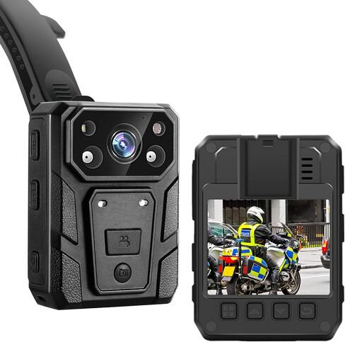 CAMMHD 1296P HD Body Camera with Audio and Video Recording 15Hours, 32GB Waterproof Night Vision Patrol Body Camera for Law Enforcement in Kuwait
