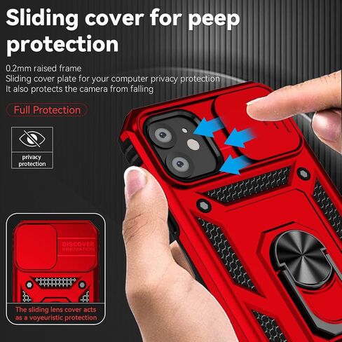 SKTGSLAMY for iPhone 11 Case,with Screen Protectors and Camera Cover,[Military Grade] 16ft.Drop Tested Cover with Magnetic Kickstand Protective Case for iPhone 11 6.1 inch, Rose Gold in Saudi Arabia