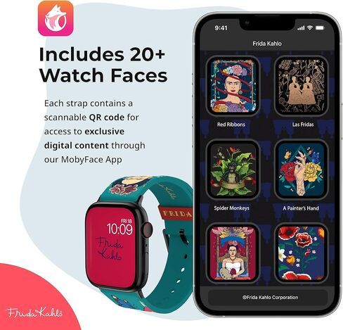 Frida Kahlo Officially Licensed Apple Watch Band, Compatible with Every Size & Series of Apple Watch (watch not included) in Kuwait