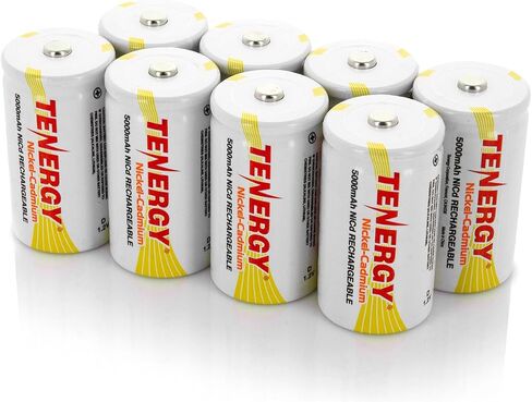 بطاريات Tenergy D مقاس 5000 مللي أمبير في الساعة NiCd قابلة لإعادة الشحن - 16 حزمة in Saudi Arabia