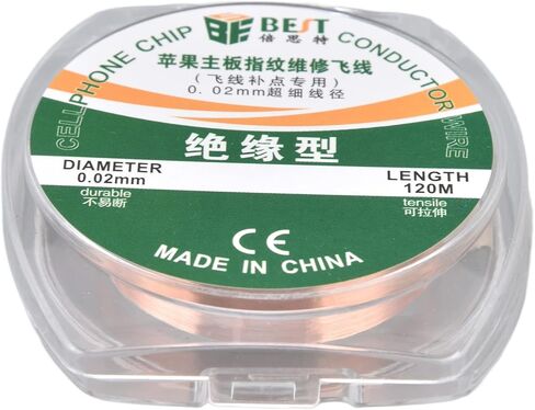 Superfine Jumping Wire, Welding Wire, Phone Motherboard Fingerprint Jump Wire, 120m Length Diameter 0.02mm Phone Chip Conduction Wire in Kuwait