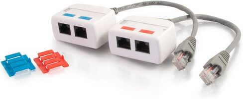 C2G Legrand RJ45 Modular Load Bar Connectors, RJ45 Cat5e Modular Plug to Use as Data Transfer Plug, Multipack Ethernet Cable Plug, 100 Per Pack, 1 Pack, C2G 27575 in Saudi Arabia