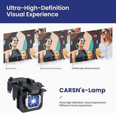 CARSN ET-LAX100 مصباح بروجيكتور بديل لباناسونيك PT-AX100 PT-AX100E PT-AX200 PT-AX200E PT-AX200U، مصباح مع مبيت in Kuwait