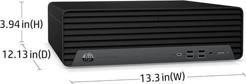 كمبيوتر مكتبي HP Elite Desk 800 G6، معالج Intel Core i5-10500، ذاكرة وصول عشوائي DDR4 سعة 16 جيجابايت، محرك أقراص NVMe SSD سعة 256 جيجابايت، منفذ عرض، Thunderbolt، Windows 11 (متجدد) in Kuwait