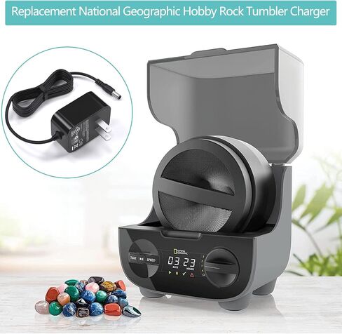 Replacement for National Geographic Rock Tumbler Power Cord Compatible with Rock Tumbler Charger in Saudi Arabia