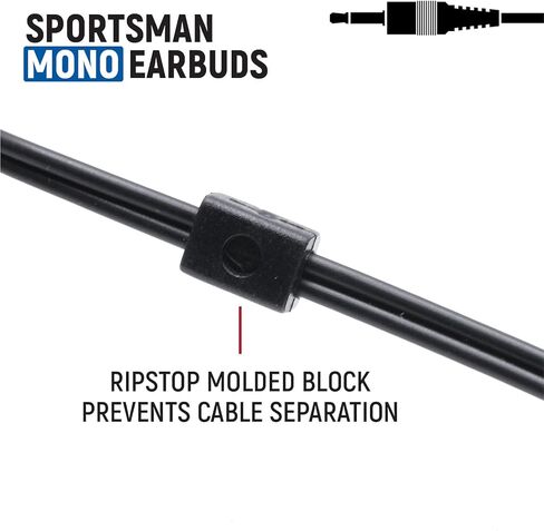 راجيد راديوز سماعات اذن اسفنجية من سبورتسمان - مكبرات صوت سباق احادية - قابس 3.5 ملم in Kuwait