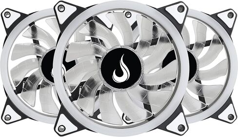 3X مروحة تبريد لحالة الكمبيوتر - وضع الارتفاع - ذكي - 120 مم - RGB - اللوحة الأم 12 فولت - جهاز التحكم عن بعد in Kuwait