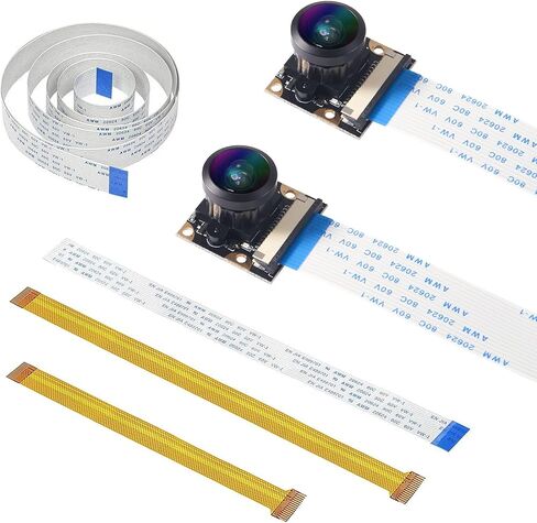 DORHEA لكاميرا Raspberry Pi 4 B كاميرا ويب 222 FoV كاميرا زاوية واسعة للرؤية الليلية 5 ميجابكسل 1080p OV5647 وحدة فيديو كاميرا لـ Raspberry Pi Model 3 A/B/B+، Pi 2 وRaspberry Pi 3,3 B+ in Kuwait