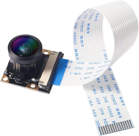 DORHEA لكاميرا Raspberry Pi 4 B كاميرا ويب 222 FoV كاميرا زاوية واسعة للرؤية الليلية 5 ميجابكسل 1080p OV5647 وحدة فيديو كاميرا لـ Raspberry Pi Model 3 A/B/B+، Pi 2 وRaspberry Pi 3,3 B+ in Kuwait