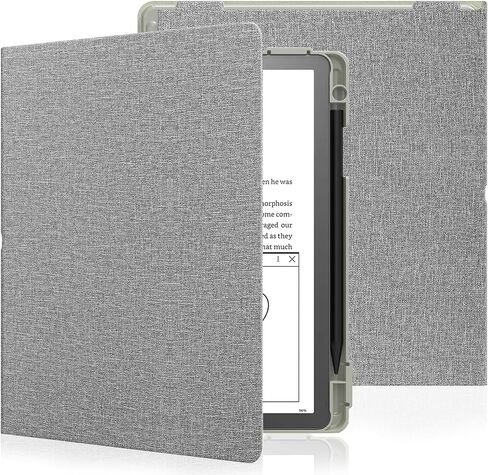 حافظة E NET-CASE لجهاز Kindle Scribe (إصدار 2024/2022) - غطاء حماية خفيف الوزن وغطاء خلفي صلب مع خاصية التنبيه التلقائي لجهاز Kindle Scribe 10.2 بوصة 2024/2022 مع حامل قلم (أسود) in Kuwait