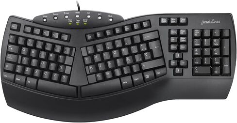 بيريكس لوحة بيريبورد-512W ES USB Teclado Ergonomico - 19.09x9.29x1.97 بوصة - بلانكو - QWERTY Español in Kuwait